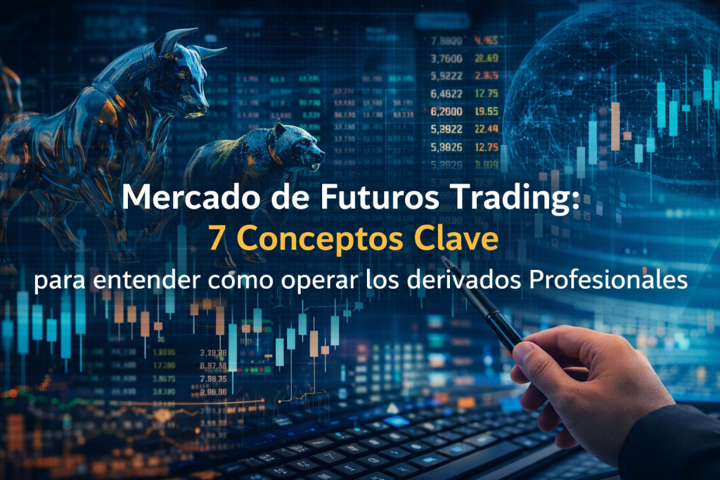 Mercado de futuros trading: conceptos clave para operar derivados profesionales Mercado de futuros trading con gráficos financieros y conceptos clave para operar derivados profesionales